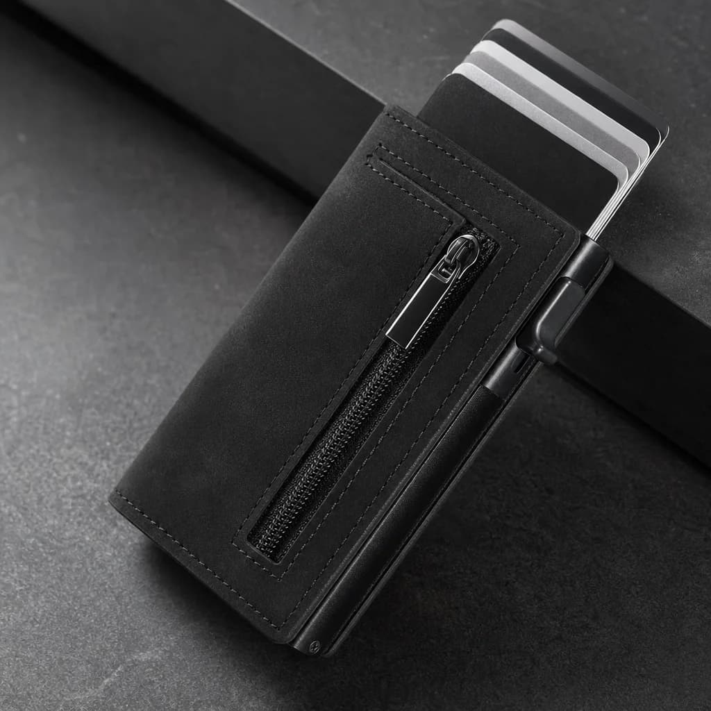 AERMOND VELT cards raised from the cartridge, Obsidian finish